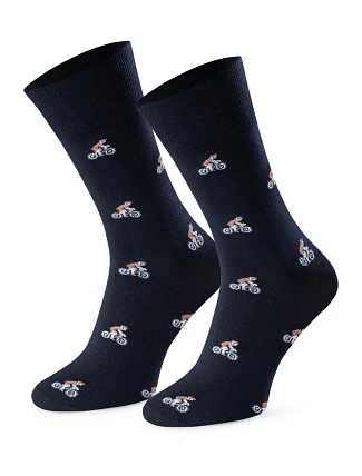 Ponožky k obleku - so vzorom 056