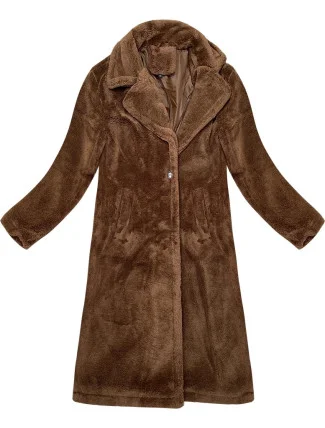 Dámsky kabát z ovčej kože J Style camel (11Z8157)