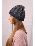 Dámska čiapka Kalina K362 graphite+white