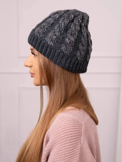 Dámska čiapka Kalina K362 graphite+white