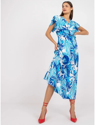 Šaty DHJ SK 13203 1.03X bielo-modré