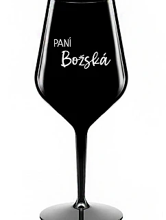 GOD'S LADY - čierny nerozbitný pohár na víno 470 ml