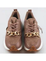 Hnedé športové topánky s retiazkou (N-206)