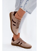 Dámske kožené semišové tenisky Zazoo N1176S2 Dark Beige Dámske kožené semišové tenisky Zazoo N1176S2 Dark Beige