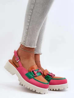 Dámske sandále MR38-656 pink-orange-green - Krok vo veľkom štýle