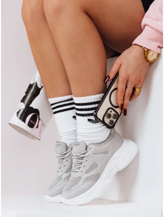 Dámske sivé tenisky RISNA FashionStreet ZY0109 Dámske sivé tenisky RISNA FashionStreet ZY0109
