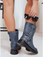 Dámske látkové topánky modré FashionStreet ZY1275