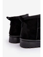 Dziecięce Śniegowce Botki Ocieplane Czarne Nallita