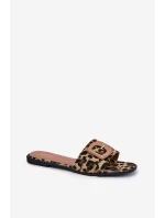 Płaskie Klapki Damskie Z Ozdobną Klamrą Panterka Clariola