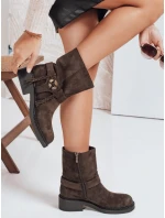 Dámske semišové hnedé topánky FashionStreet ZY1098