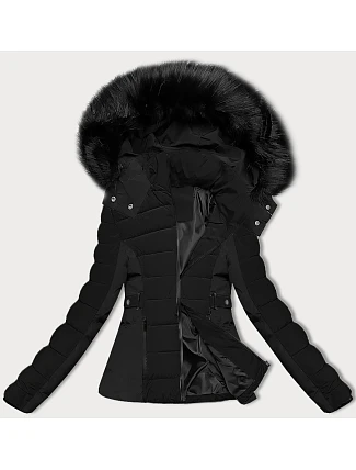 Dámska krátka zimná bunda S'west Black (B8308-1)