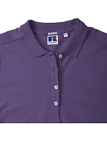 Russell Athletic 566F Dámske elastické polo tričko z piké 10.566F light oxford Russell Athletic 566F Dámske elastické polo tričko z piké 10.566F light oxford