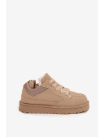 Dámské tenisky s teplou podšívkou Béžové Cyrissa