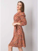 Šaty LK SK 508381.85P tmavo oranžová