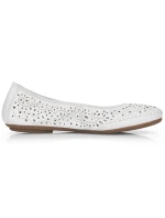 Pohodlná kožená poltopánka Rieker W RKR649 white