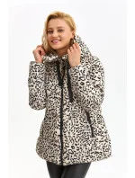 Dámska bunda model 185606 so zvieracím vzorom - Top Secret Dámska bunda model 185606 so zvieracím vzorom - Top Secret