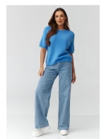 Sveter s krátkym rukávom model 224083 Makadamia