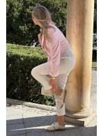 Niskie Sneakersy Damskie Z Koronką Panterka Beżowe Zielle