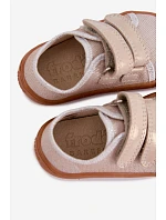 Detské barefootové papuče Froddo Canvas G1700440-1 Zlaté Detské barefootové papuče Froddo Canvas G1700440-1 Zlaté