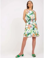 Šaty WN SK 0806 5.44 biela a zelená