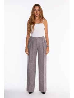 M930 Pleated tweed trousers - graphite