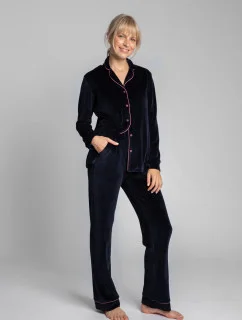 Dámske domáce nohavice LA008 Tmavo modrá - LaLupa