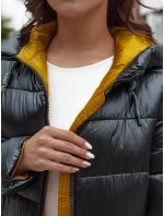 Dámsky prešívaný zimný kabát s kapucňou BETHANNY čierny FashionStreet TY4552