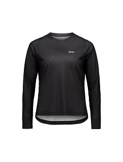 Cyklistické tričko POC W's Motion Air L/S Jersey, čierne