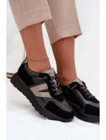 Sneakersy Damskie Na Platformie Vinceza 58561 Czarne