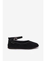 Baleríny z prírodného semišu Big Star TT274212 Black Baleríny z prírodného semišu Big Star TT274212 Black