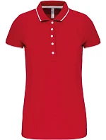 Kariban K 252 Dámske kontrastné polo tričko z piké 20.K252 červená/biela/námornícka modrá Kariban K 252 Dámske kontrastné polo tričko z piké 20.K252 červená/biela/námornícka modrá