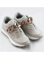 Šedé sneakersy s retiazkou (6368)