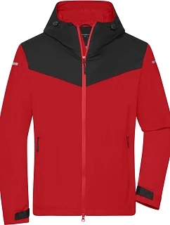 Daiber JN 1180 Pánska outdoorová softshellová bunda 02.1180 svetločervená/čierna/svetločervená