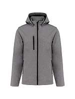 Kariban K 422 Unisex 3-vrstvová softshellová bunda s kapucňou 20.K422 marl grey