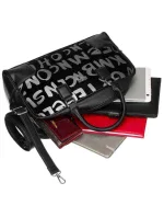 Dámska kabelka CP204450 Šedá s potlačou - PETERSON Dámska kabelka CP204450 Šedá s potlačou - PETERSON