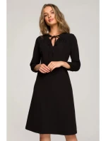 Dámske šaty S325 Black - Stylove Dámske šaty S325 Black - Stylove