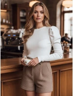 Dámsky kardigán v jednej veľkosti s bufetom ELENORI white FashionStreet MY2463 Dámsky kardigán v jednej veľkosti s bufetom ELENORI white FashionStreet MY2463
