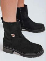 Dámske čierne semišové topánky FashionStreet ZY1115