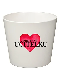 PRO PANÍ UČITELKU (SRDCE) - malý květináč 