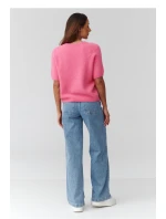 Sveter s krátkym rukávom model 224084 Makadamia