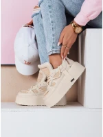 Dámske tenisky na vysokej platforme UPSOLE nature FashionStreet ZY0803 Dámske tenisky na vysokej platforme UPSOLE nature FashionStreet ZY0803