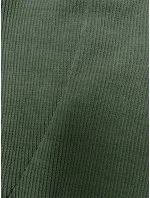 Rebrovaný dámsky komplet v olivovej farbe (AMG-341A) Rebrovaný dámsky komplet v olivovej farbe (AMG-341A)