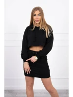 Súprava blúzky so sukňou čierna Súprava blúzky so sukňou čierna