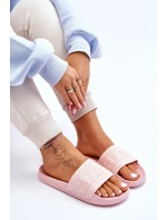 Damskie Modne Klapki Big Star LL274A157 Jasnoróżowe