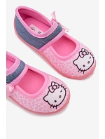 Dievčenské balerínky na suchý zips HELLO KITTY ružové Shani Dievčenské balerínky na suchý zips HELLO KITTY ružové Shani
