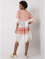 Šaty DHJ SK 13567.41P tmavo oranžová