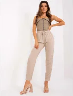 Dámske nohavice D73760M61869O 001 Béžová - Sublevel