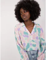 Blúzka D73771Z11162A ružovo-zelená - Sublevel