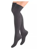 Dámske hladké podkolienky 076 Tmavo šedá - Steven Dámske hladké podkolienky 076 Tmavo šedá - Steven