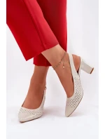 Sandále na podpätku model 211939 Krok vo veľkom štýle